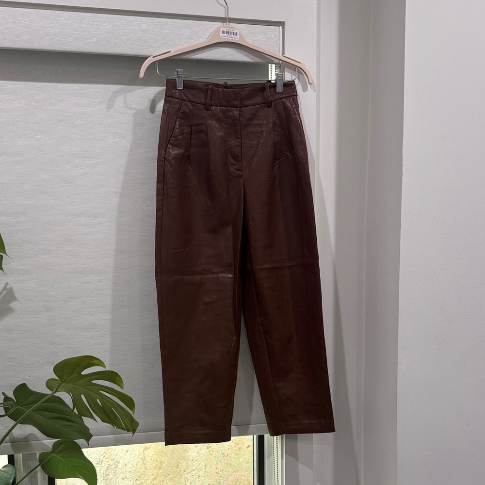 Women’s Brown Leather Pants